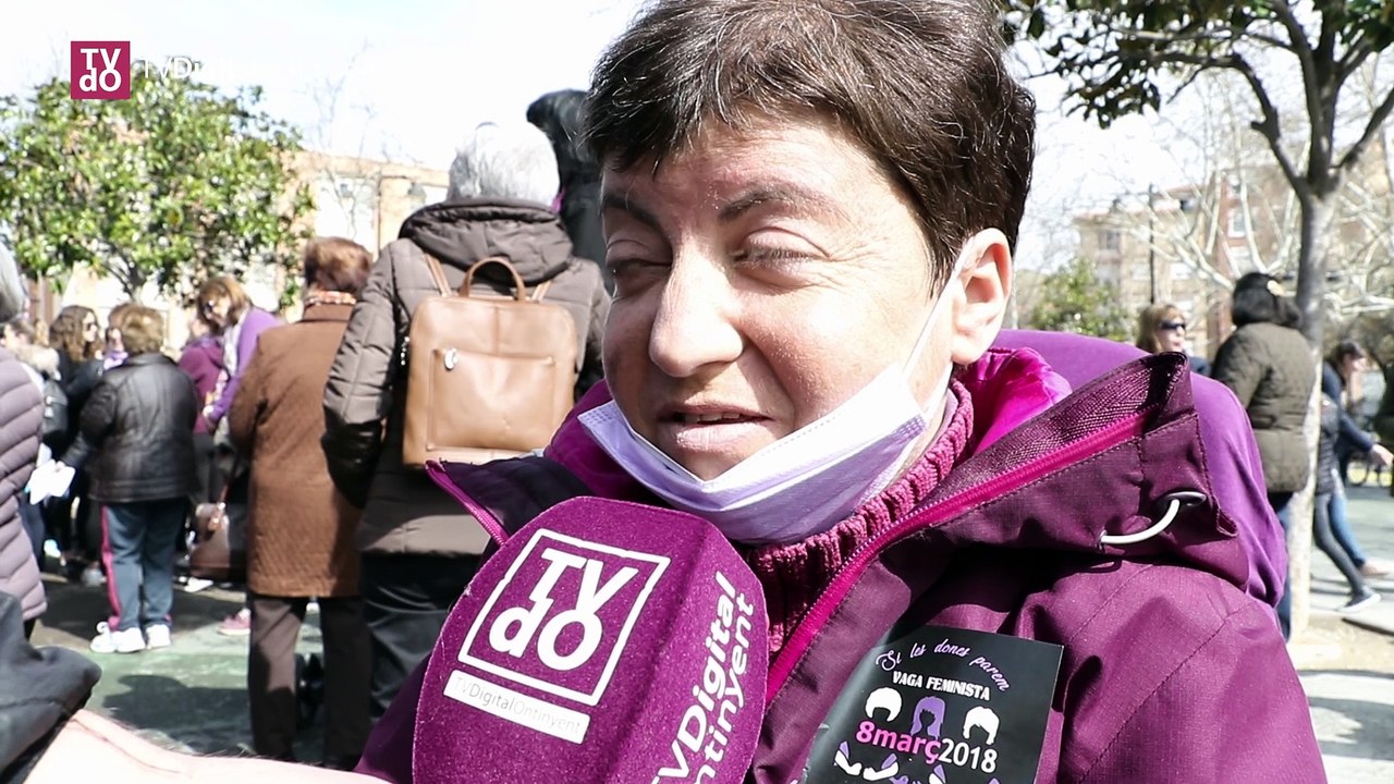 Més de mil persones recolcen la vaga feminista a Ontinyent