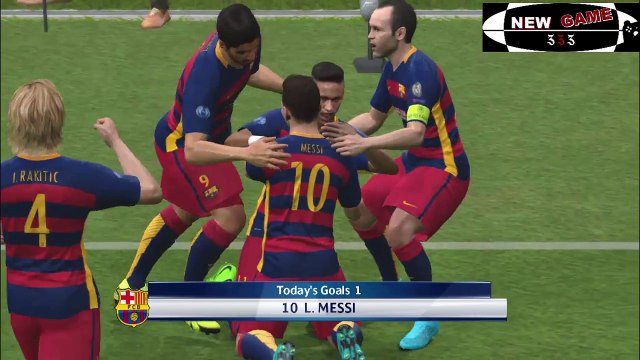 Juventus FC vs Barcelona Goal Messi - PES 2017
