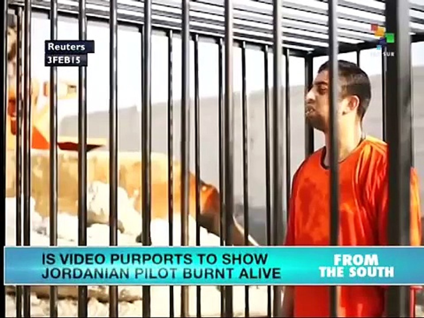 ISIS releases video of Jordanian pilot being burned alive - video  Dailymotion