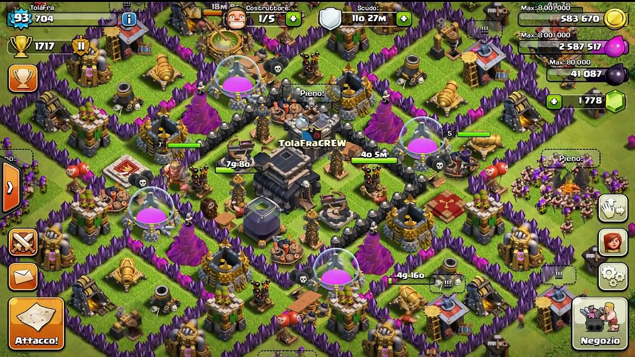 MIGLIORI BASI DI GUERRA TH9- Clash Of Clans ITA