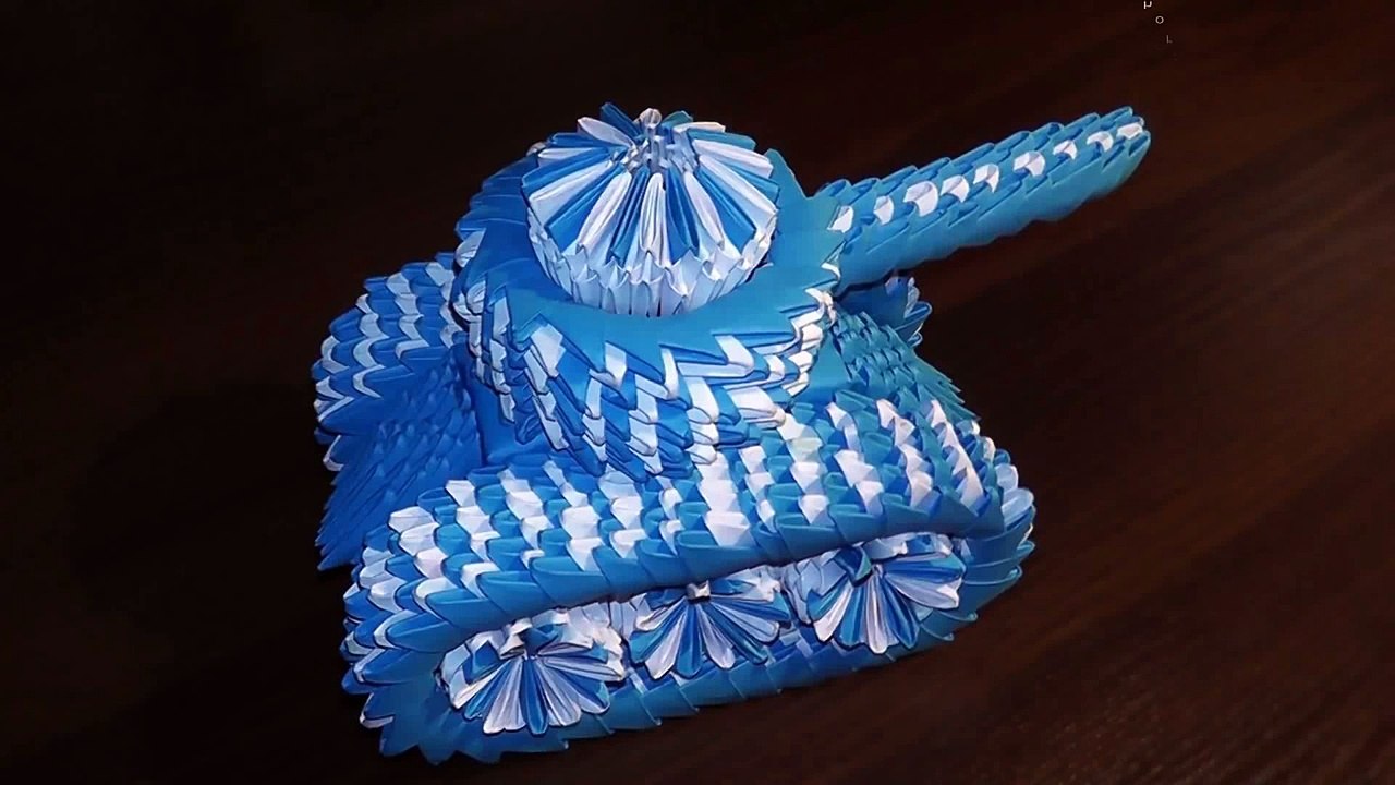 3D origami tank (panzer) tutorial (instruction) - video Dailymotion