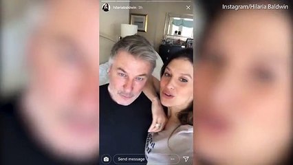 Alec Baldwin kisses wife Hilaria for International Women’s Day