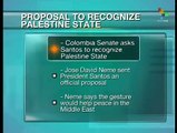 Colombia Senate leader submits proposal to recognize Palestinian state