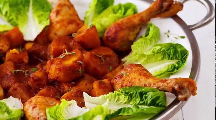 Düdüklüde Patatesli Tavuk Baget, Ilık Nohut, Helvalı Kolay Baklava