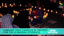 Mexican families light candles of hope for the 43 students