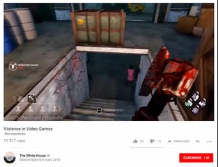 YouTube Maison Blanche  "Violence in Video Games"