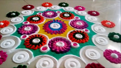 Innovative and Beautiful Multicolored Rangoli Designs.Creative Rangoli Designs by Shital Mahajan.