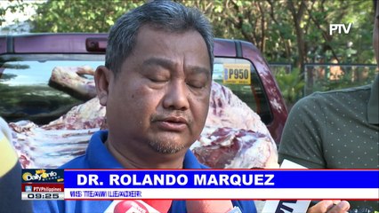 Mahigit 600 kilo ng karne na nakumpiska sa Malabon market, ibinaon sa lupa ng National Meat Inspection Service