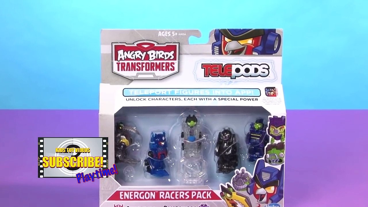 angry birds transformers telepods energon racers pack