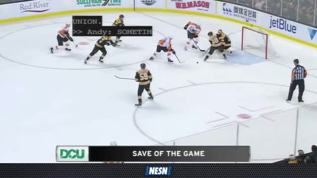 DCU Save of the Day: Matt Grzelcyk Aids Tuukka Rask With Big Save Over Flyers
