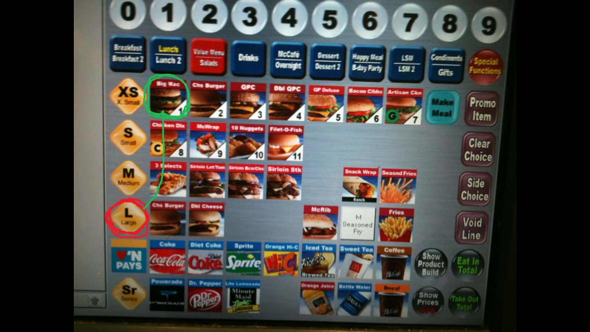 Mcdonalds Cash Register Screen