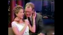 David Letterman - Intering With Female Celebs - Almost Creepy