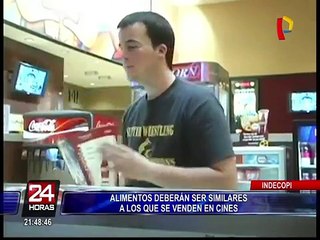 Indecopi aclara qué alimentos podrán ingresar los espectadores a los cines