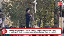 Iranian Woman Pulls Off Head Scarf, Inspires Other To Do The Same