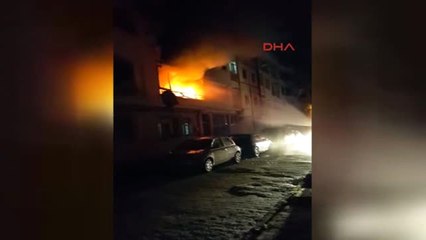 Maltepe'de 3 Katlı Binada Yangın