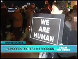 Hundreds Protest shootings in Ferguson Missouri