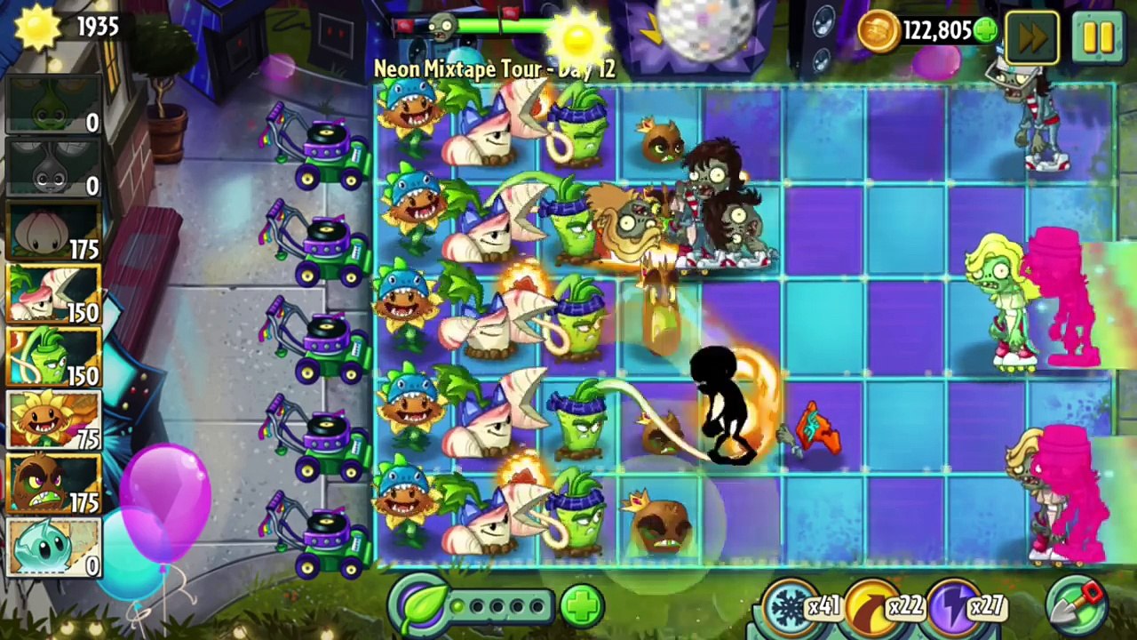 Plants vs Zombies 2 Gameplay Straight vs Close...