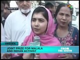 2014 Nobel Peace Prize awarded jointly to Malala and Satyarthi