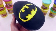 Learn Numbers Counting Colors DIY How To Make GIANT Batman Play Doh Surprise Egg Disney Toys Frozen