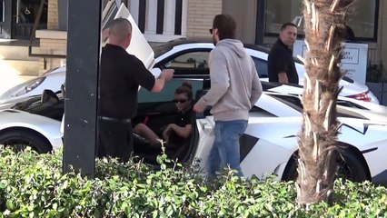 Scott Disick And Sofia Richie Hit Beverly Hills In His New Lamborghini