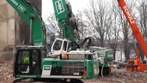 LIEBHERR 954C LONGFRONT BAGGER WILKO WAGNER ABBRUCH EINES BÜROGEBÄUDES