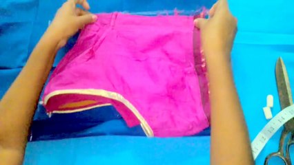 Blouse CUTTING in telugu, బ్లౌసే కటింగ్ చేయడం ఎలా