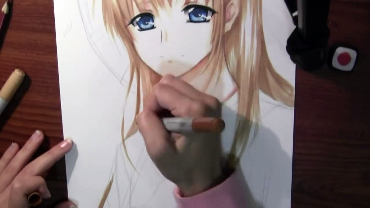 Drawing Anime girl in Kimono