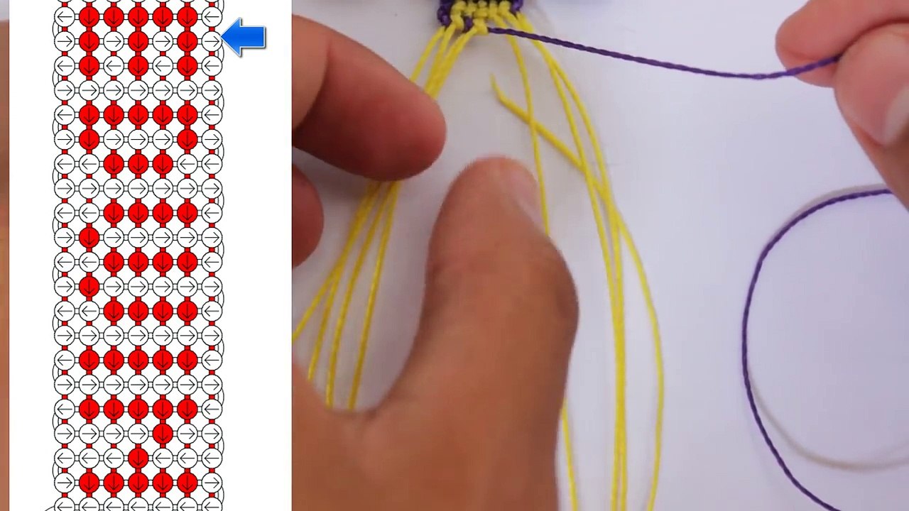 como hacer una pulsera con nombre macrame