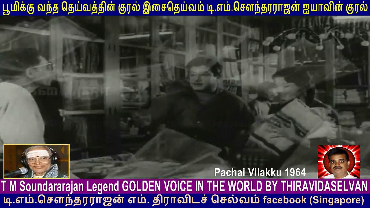 Pachai Vilakku 1964  T M Soundararajan Legend GOLDEN VOICE  song  1