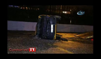 Midibüs otobüs durağına daldı: 6 yaralı