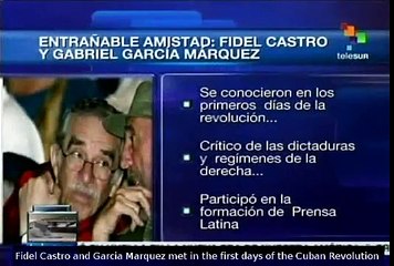 Gabriel Garcia Marquez and Fidel Castro were always close friends