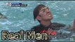 [Real men] 진짜 사나이 - Lee Gyuhan, swimming training despite leg pain  이규한, 다리 고통에도 수영훈련 20150524