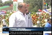 Daniel Ortega pays tribute to Commander Hugo Chávez