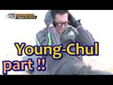 [Real men] 진짜 사나이 - Kim Young-Chul,  farts during physical training! 20150329