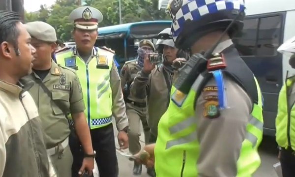 Kendaraan Roda Dua Terjaring Razia Parkir Liar