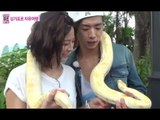 [HOT] 우리 결혼했어요 - 노란 왕뱀과 함께 사진 찍고 싶은 세영과는 다르게 뱀이 무서운 우영 '찡찡' 20140524