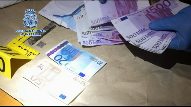 Decenas de miles de Euros falsos: Policía de España, Portugal y Europol desmantelan un taller clandestino de falsificadores