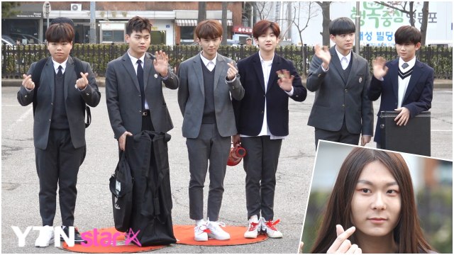 [Y영상] 더이스트라이트-골든차일드-장문복 ‘더 훈훈해진 외모’ (뮤직뱅크 출근길) / YTN