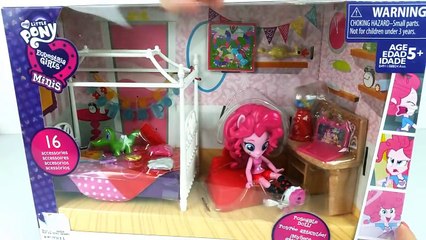 下载视频: MY LITTLE PONY FESTA DO PIJAMA PINKIE PIE SLUMBER PARTY PLAYSET with Equestria Girls Minis Dolls