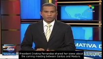 Fernández asks Santos to have Chávez in mind when he'll meet Maduro