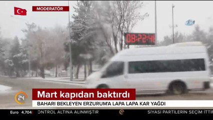 Baharı beklerken kar geldi