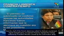 France regrets incident with President Evo Morales