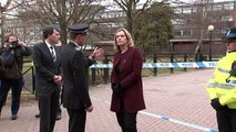 Amber Rudd visits scene of poison attack in Salisbury