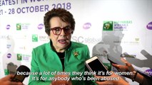 'Make world a better place', Billie Jean King tells tennis stars