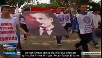 Turkish trade unions on strike to protests against Prime Minister