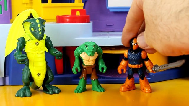 Imaginext Robin becomes Nightwing Batman saves the day Batcave copter Slade Just4fun290