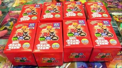 Ouverture de 8 boosters MARVEL TSUM TSUM ! DES HEROS TSUM TSUM !