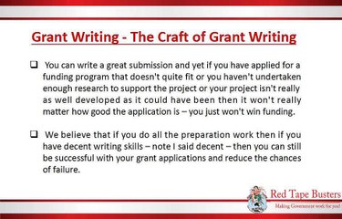 Grant Writing - The Craft of Grant Writing