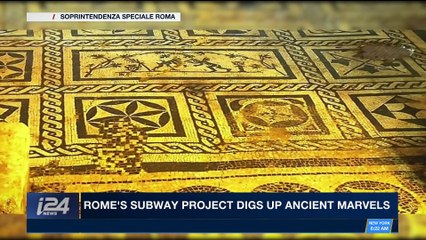 i24NEWS DESK | Rome's subway project digs up ancient marvels | Friday, March 9th 2018