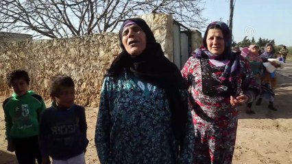 Afrinli kadınlar ÖSO'yu zılgıtlarla karşıladı - AFRİN